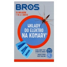 BROS Wkłady Do Elektrofumigatora Na Komary Przeciwko Komarom 20 szt.-inna
